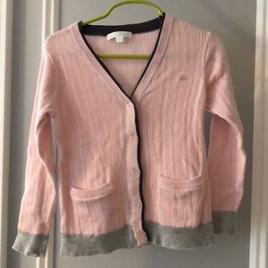 Marie Chantal girls size 5 PInk cardigan.